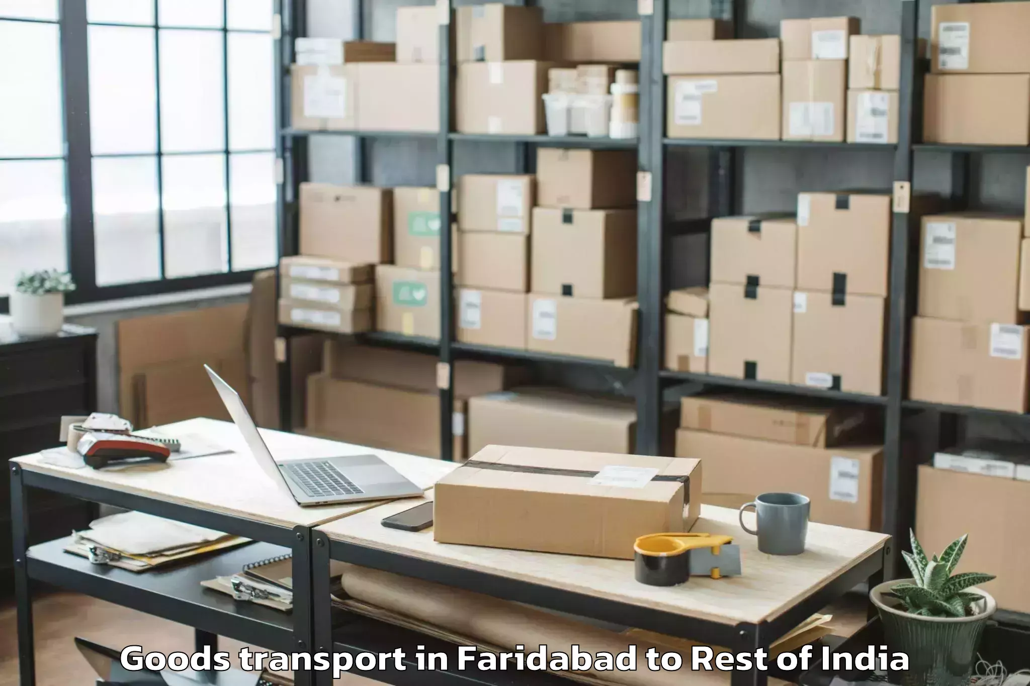 Easy Faridabad to Iit Jammu Goods Transport Booking